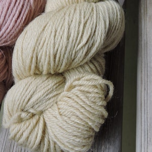 Przędza o grubości DK - The Croft Shetland Colours DK - West Yorkshire Spinners - 100% brytyjskiej wełny - Sandvoe (135) - 100g/246 jardów - żółty kremowy