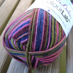 Przędza DK Weight - West Yorkshire Spinners Colour Lab DK Zandra Rhodes - 100% brytyjskiej wełny - Bluebell Mist (1028) - 100g - 245 jardów