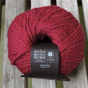 DK Weight Yarn - Rowan Alpaca Soft DK - Virgin Wool Alpaca Blend - Deep Rose  (206) - 50g - 137 yards