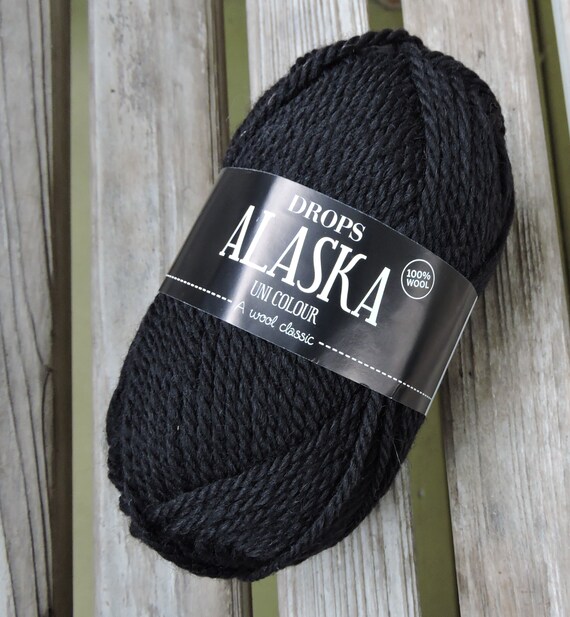 Black aran yarn discount