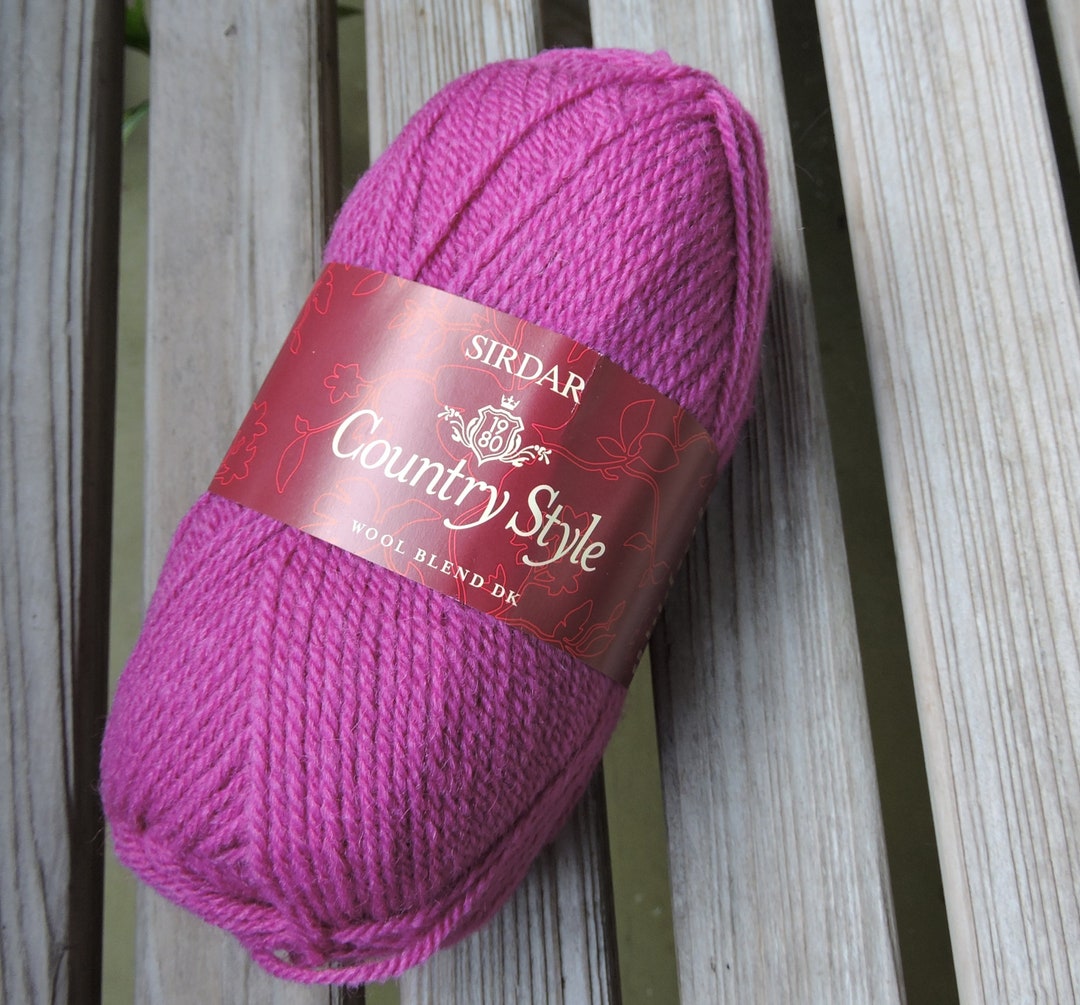 DK Weight Yarn Sirdar Country Style DK Wool Blend Vintage Rose 649 50g