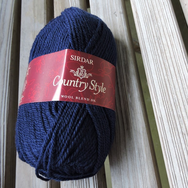 Navy Blue Yarn Etsy