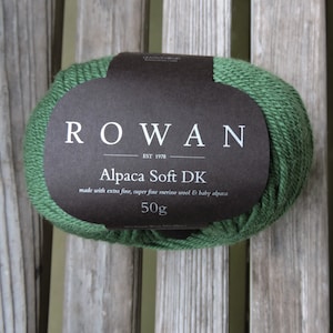 DK Weight Yarn - Rowan Alpaca Soft DK - Virgin Wool Alpaca Blend - Clover (215) - 50g - 137 yards - Christmas