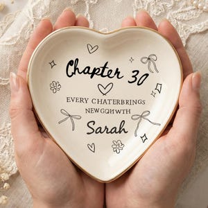 Personalized 30Th Birthday Ring Dish, Chapter 30 Jewelry Tray, Best Friend Birthday Gift, Custom Trinket Dish For Her
