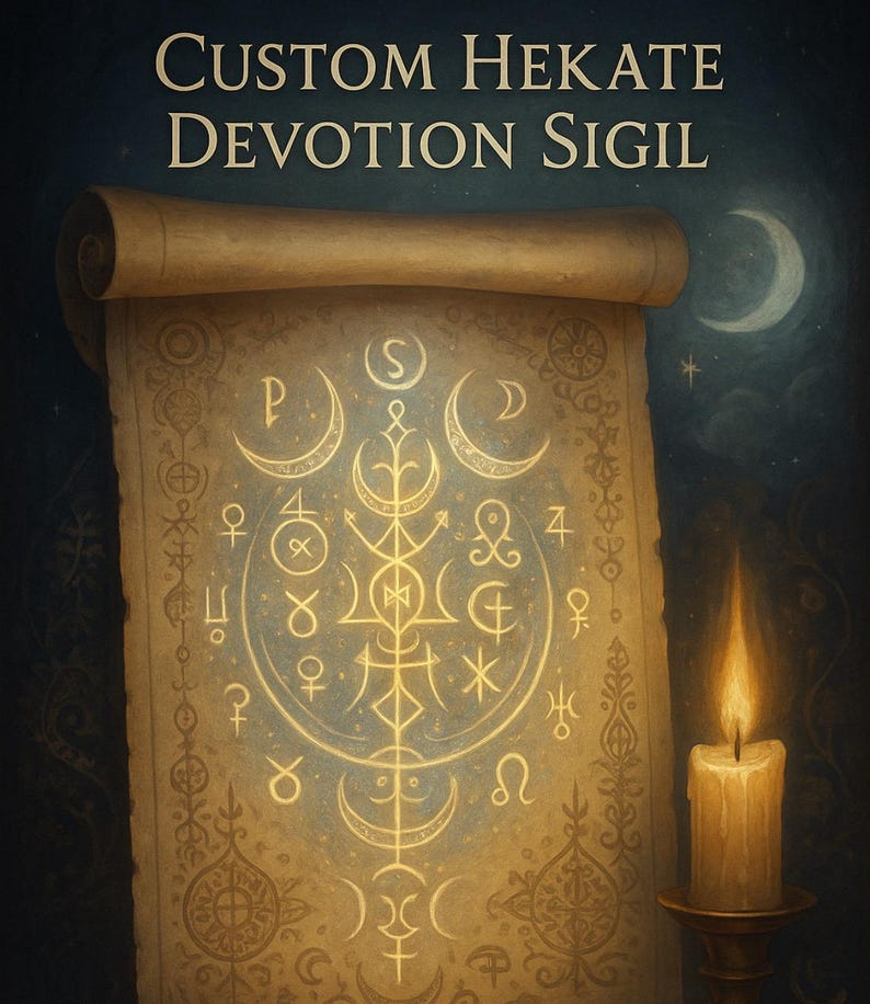 Custom Hekate Sigil Personalized Ritual Seal From Your Astrology Chart
