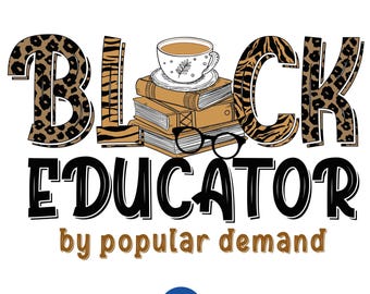 Black Educator Pride PNG SVG, Juneteenth Sublimate Design (download digitale)
