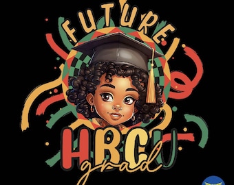 Futuro laureato HBCU PNG: design per maglietta di laurea per bambini (download digitale)