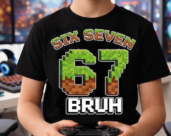 Trending Gaming Six Seven 67 Bruh Game Boys Kids png, grappig 6 7 Gamer, grappig 67 png, Creeper 6 7 Gamer, Meme 67 Gamer Kids, 67 png