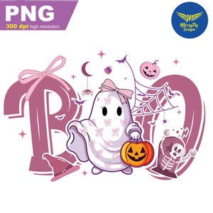 2 files, Boo Halloween Coquette PNG, Boo Coquette Bow, Halloween png, Preppy Halloween, Cute Halloween png, Spooky Vibes, Fall Shirt png