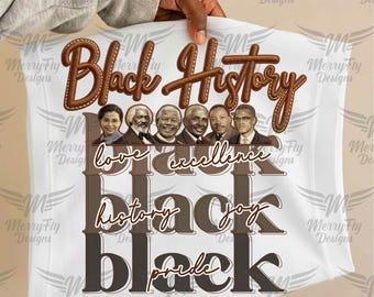 Black History Png, Faux Embroidery, Black Empowerment png, Human Rights Freedom png, Justice Unity PNG, Inspirational Black History Month