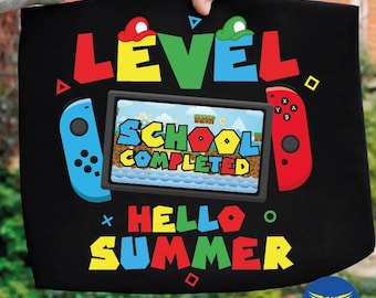 Ciao Summer Gamer PNG / Design Scuola Completata / Grafica Maglietta Bambini