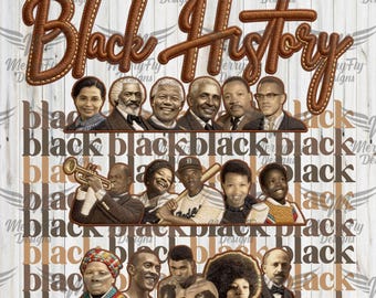 Black History PNG , Faux Embroidery PNG, African American Png, Black history embroidery, Black History Matter Png, Trending faux yarn