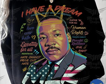 Martin Luther King PNG, disegno sui diritti civili (download digitale)