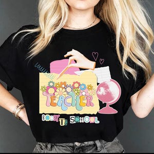 Coquette Teacher Png, Preppy Floral Teacher Sublimation Design, Cute Pastel Back to School Shirt Graphic, Retro Girly Teacher PNG