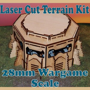 Little Bunker 28mm wargame terrain | Made to order | wood model Kit | Warhammer 40k |