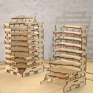 1/144 Scale Ruined Buildings Cut Files: Wargaming Terrain Ruins Set B (SVG Files)