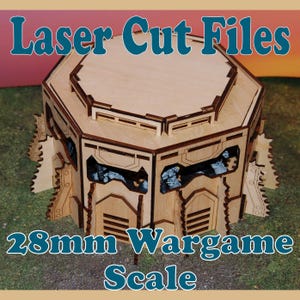 Lil' Bunker laser cut terrain files (SVG) instructions included for 28mm wargames 40k