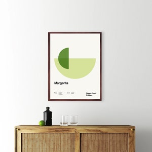 Margarita Cocktail Poster, 12x16, 16x20 & 18x24