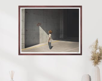 Boy and Graffiti Art Print: Pro Pearl Photo Paper