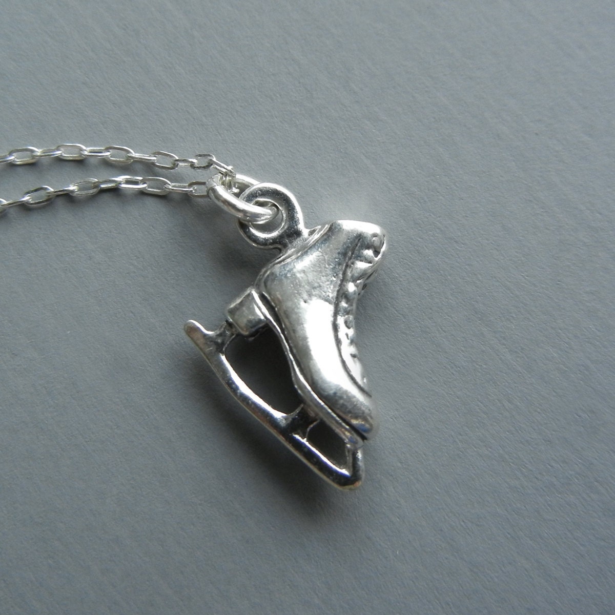 Little Ice Skate Necklace Etsy