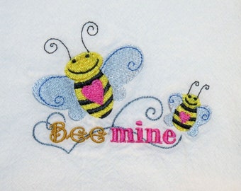 Bumble Bee Handmade Canvas Yarn Small Gift Bag For Tea Bags Hostess Gift