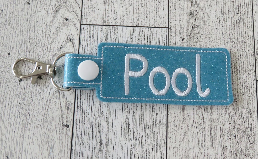 POOL KEYCHAIN Key Fob, Ring, Bag Tag, Key Chain. Choose Your Desired ...