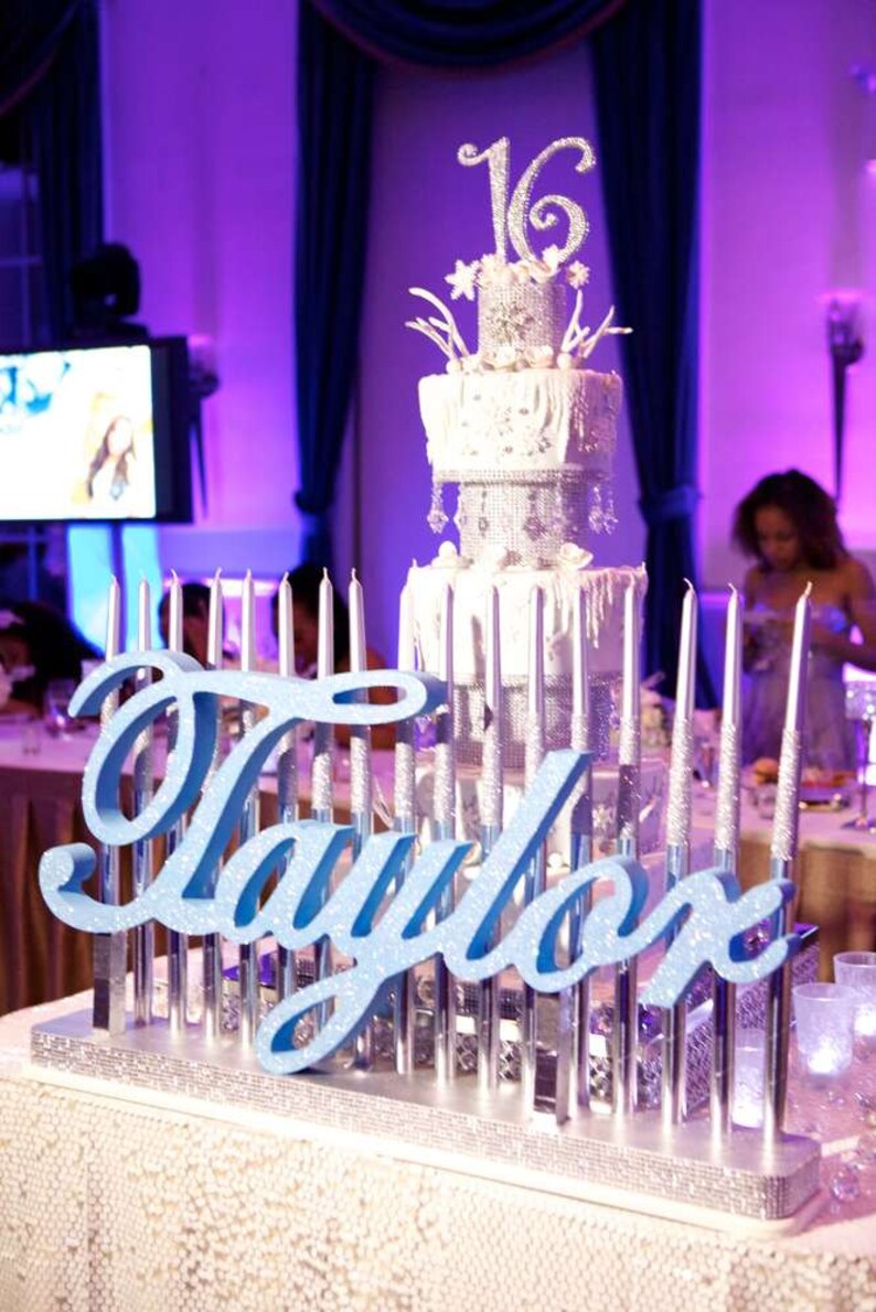 Sweet 16 Candelabras Mitzvah Candle Lighting Boards Etsy