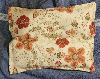 Hand Made Cotton RICE HOT COLD Pad Pack Bag Floral Good Size For Knee Ankle Wrist Headache