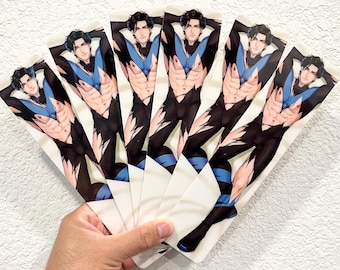 Super Hero Blue Vigilante Comic Book Character Bookmark Poster Print Body Pillow or Dakimakura