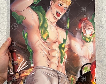 Swordsman Dungeon Anime Manga Character Poster Print