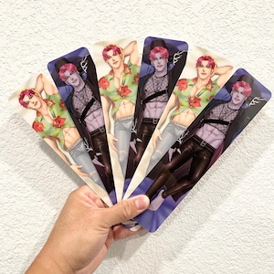 Abs Muscled Demon Pop Idol Group KPOP Bookmark