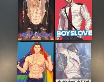 BOYS LOVE Artbook and Coloring Book ( Original BL Yaoi )