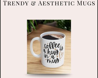 Coffee Hug Ceramic Mug: Funny Gift for Coffee Lovers