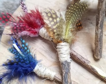 Broom of Feathers Cat Toy