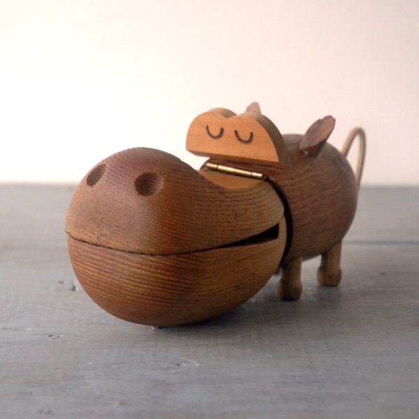 Zoo Line Wooden Hippo