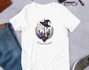 Häxkvinna T-shirt | Magisk T-shirt för kvinnor |