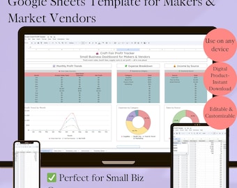 Craft Fair Profit Tracker: Google Sheets Income Dashboard