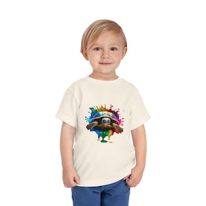Colorful Turtle Toddler Tee: Soft Cotton Kids Summer Shirt