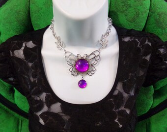 Glass Opal Victorian Gothic Fantasy Necklace