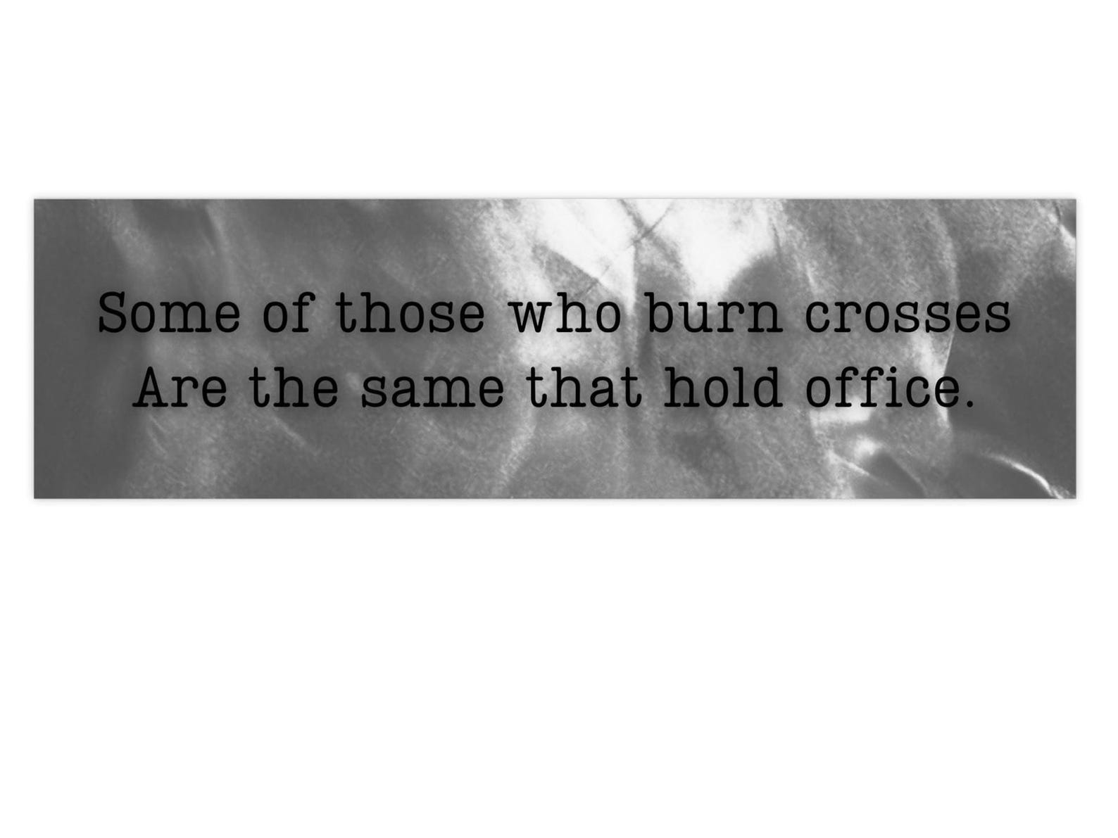 Rage Against the Machine: Some of Those Who Burn Crosses Are the Same ...