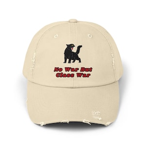 No War But Class War | Distressed Cap | Unisex Hat | Socialism