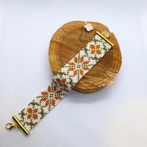 Miyuki Delica Loom Bracelet Pattern, DIY Beading Tutorial, Easy Loom Bead Pattern, Handmade Jewellery Design