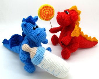 Grow, baby! - Little Dragon - pdf crochet toy pattern
