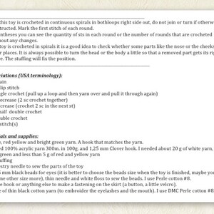 Snowwoman pdf crochet toy pattern amigurumi snowman pattern tutorial image 3