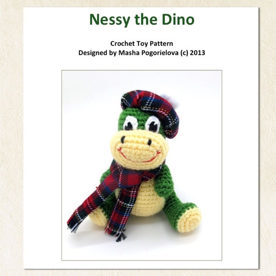 Baby the Dino - pdf crochet toy pattern - amigurumi photo tutorial