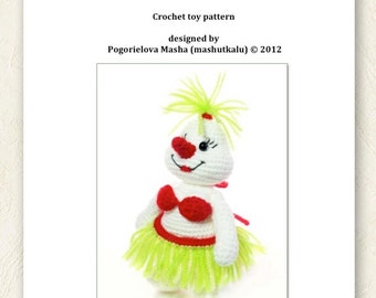 Snowwoman - pdf crochet toy pattern - amigurumi snowman pattern tutorial