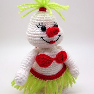 Snowwoman pdf crochet toy pattern amigurumi snowman pattern tutorial image 5