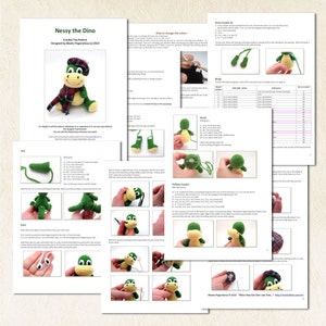 Baby the Dino - pdf crochet toy pattern - amigurumi photo tutorial bild 2
