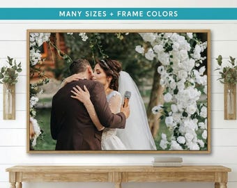 Custom Photo Canvas | Personalized Framed Picture Print | Your Photo on frame | Custom Wall Art | Large Canvas Print
