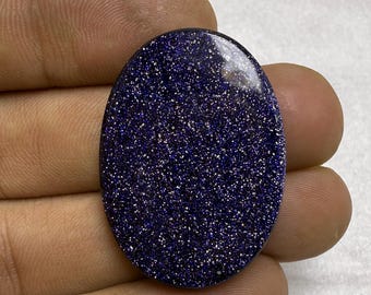 Blue Goldstone Worry Stone: Sunsitara Crystal Thumb Stone